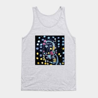 Cubist Line Art Abstract Portrait Tank Top